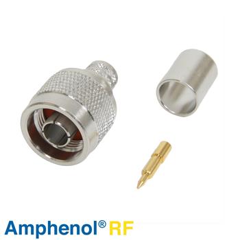 Kvalitný N-konektor Amphenol 172102H243, 50 Ohm, krimplovací, 10mm, male