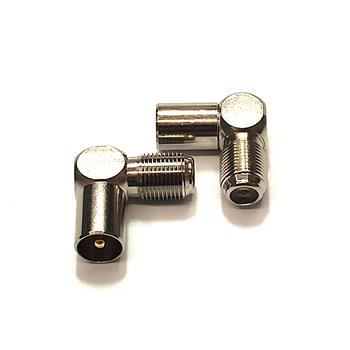 Adaptor angled Triax IEC male / F female