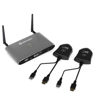 Bezdrôtový prezentačný systém Kindermann Klick&Show K-42H (2x HDMI/2x USB-C)