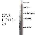 Coaxial cable CAVEL DG113ZH LSZH 6,6mm ClassA+(Dca,s2,d2,a1) 250m