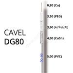 Coaxial cable CAVEL DG80 5mm PVC white 150m ClassA+