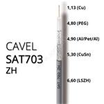 Coaxial cable CAVEL SAT703ZH LSZH 6,6mm ClassB(Dca,s2,d2,a1) 100m