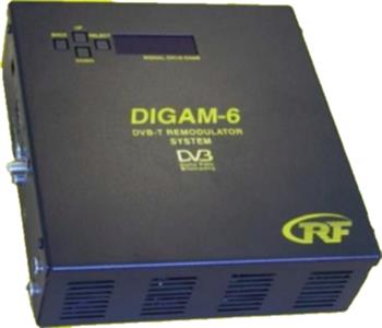 Hlavna stanica RF-Tuote DIGAM-6B, 6x DVB-T do 6x PAL