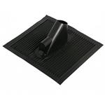 Hliníková přechodová střešní taška černá s přechodem na kabely