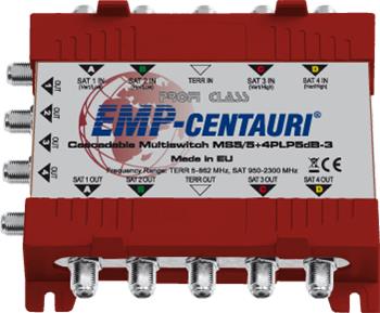 Kaskádový multiprepínač EMP-Centauri MS5/5+4PLP5dB-3