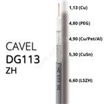 Koaxiálny kábel CAVEL DG113ZH, LSZH, 6,6mm, ClassA+(Dca,s2,d2,a1), 100m balenie