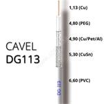 Koaxiálny kábel CAVEL DG113ZH, LSZH, 6,6mm, ClassA+(Dca,s2,d2,a1), predaj na metre