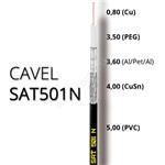 Koaxiálny kábel CAVEL SAT501N, PVC, 5mm, čierny, 150m balenie