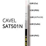 Koaxiálny kábel CAVEL SAT501N, PVC, 5mm, čierny, predaj na metre