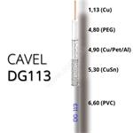 Koaxiálny kábel PVC CAVEL DG113 PVC 6,6mm Class A+ 100m