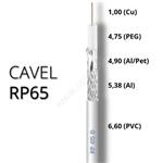 Koaxiálny kábel PVC CAVEL RP65B PVC 6,6mm Class A+100m