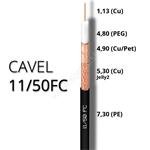 Koaxiálny kábel vonkajší zemný CAVEL 11/50FC, PE, 7,3mm