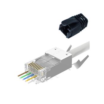 Konektor RJ45 krimplovací tienený Lanview Cat.6A/Cat.7, S/UTP Easy-Connect