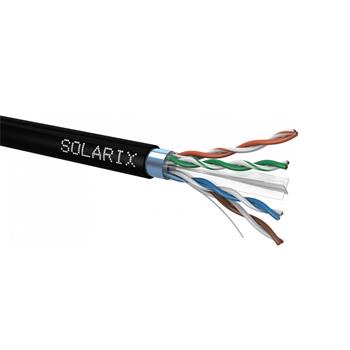 LAN kábel vonkajší SOLARIX CAT6 FTP, PE, Fca, predaj na metre