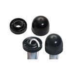 Mast cap via the tip of the mast, for up to 18 coaxial cables 