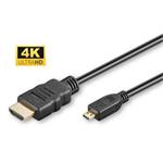 MicroConnect kábel HDMI 2.0 Type A - Micro HDMI Type D, 1m