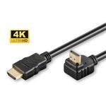 MicroConnect uhlový HDMI kábel, v 1.4, 2m, 1x 90°