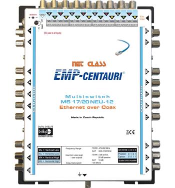 Multiprepínač EoC Ethernet EMP-Centauri MS17/20NEU-12