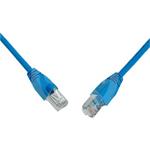 Patch kábel SOLARIX Cat6 SFTP 0,5m, modrý, snag-proof ochrana