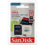 SanDisk ULTRA Micro SDHC 32GB 100 MB/s Class 10 UHS-I + adaptér