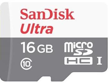 SanDisk ULTRA MicroSDHC 16GB 80MB/s Class 10 UHS-I