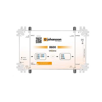 Transmodulátor Johansson UNIVERSE 8600, 1xDVB-S/S2/T/T2/C - DVB-T, 1xCI - Rozbalený