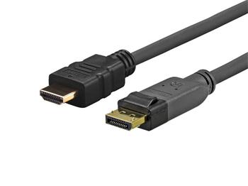 VIVOLINK ProAV DP - HDMI kábel, 4k/UHD, 3m